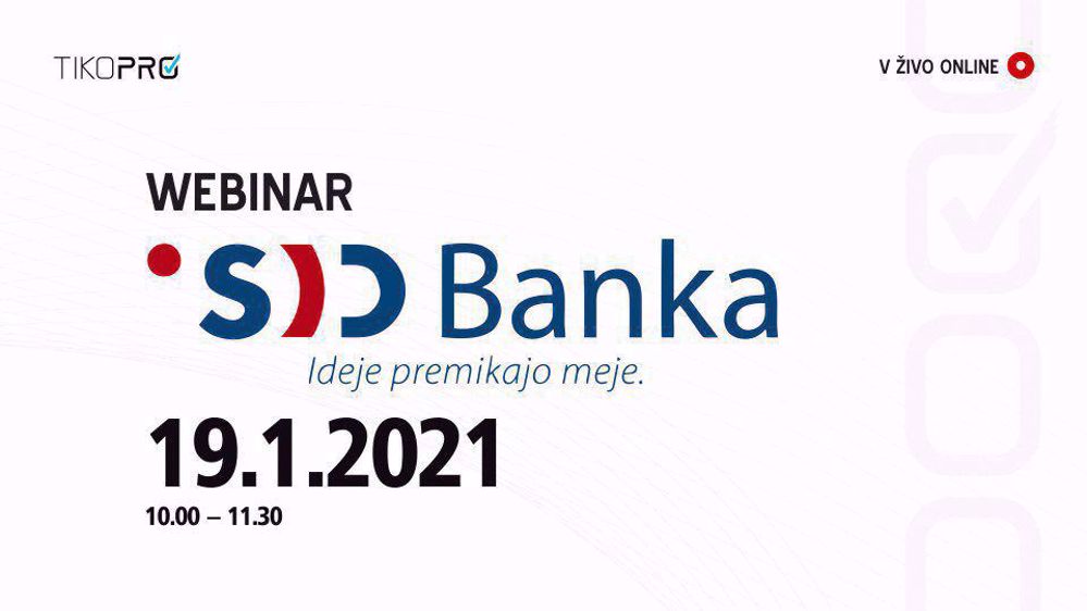 Picture of Tiko Pro Webinar: SID BANKA – neposredni ponudnik financiranja podjetij